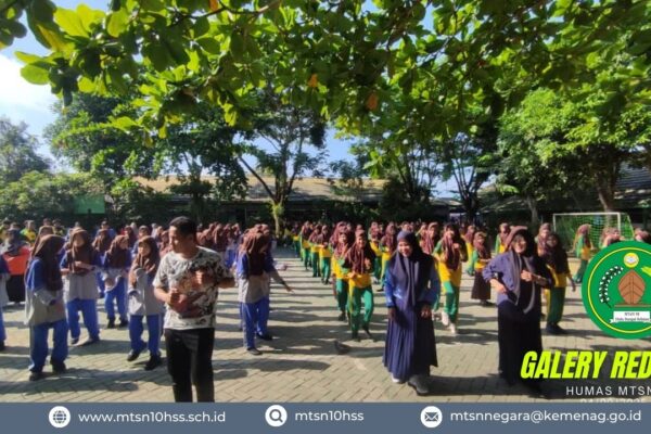 MTsN 10 HSS Hidupkan Semangat Kebersamaan Melalui Senam Anak Indonesia He