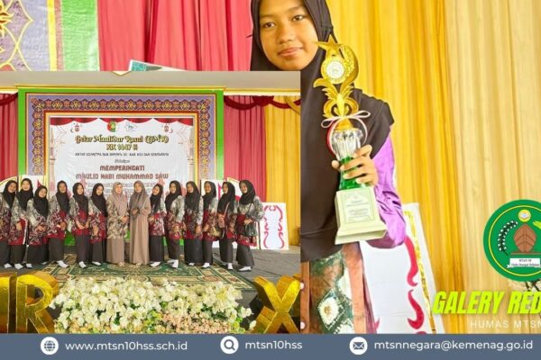 Tim Habsy Putri MTsN 10 HSS Sabet Juara 1 pada G