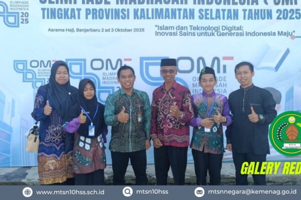 Kepala MTsN 10 Hulu Sungai Selatan Dampingi Siswa