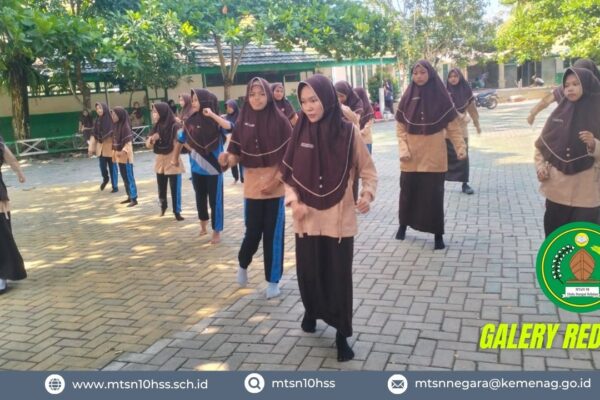 MTsN 10 Hulu Sungai Selatan Gelar Seleksi Tim Senam Kreasi untuk Persiapan Lomba Milad ke