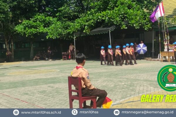 Puluhan Barung Siaga Tampilkan Ketangkasan dalam Lomba LKBB di MTsN 10 Hulu Sungai Selatan