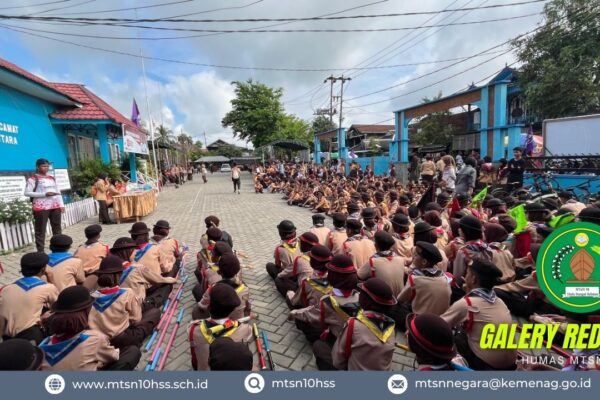 Tim B Pramuka MTsN 10 HSS Ikuti Wide Game Hari Pramuka ke-64 Kwartir Ranting Daha Utara
