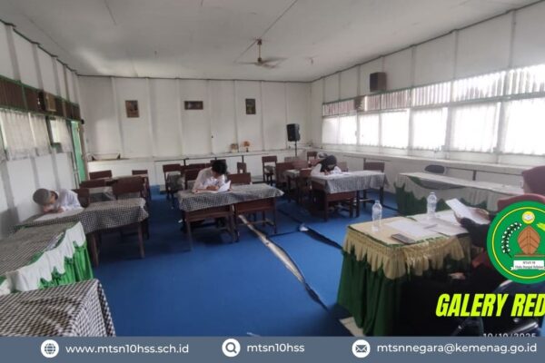 Tim Cerdas Cermat MTsN 10 Hulu Sungai Selatan Laksanakan Gladi Persiapan Lomba HUT ke