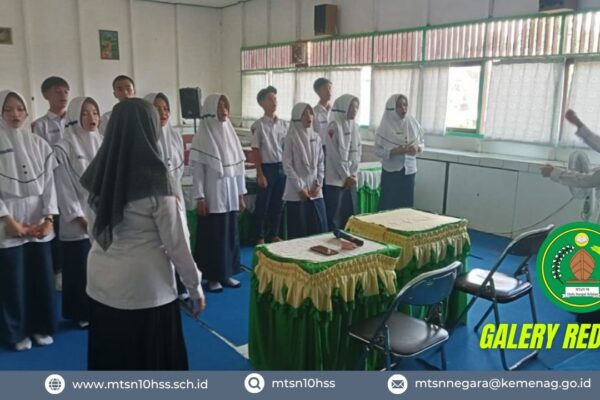 Tim Paduan Suara MTsN 10 Hulu Sungai Selatan Gelar Gladi Kotor Persiapan Lomba HUT ke